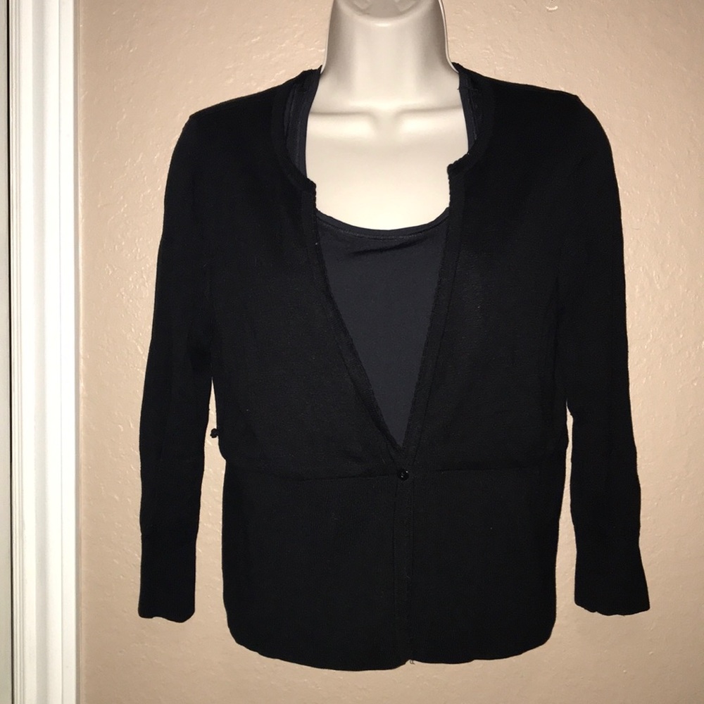 White House Black Market Women’s Silk Cardigan M - Picture 3 of 9